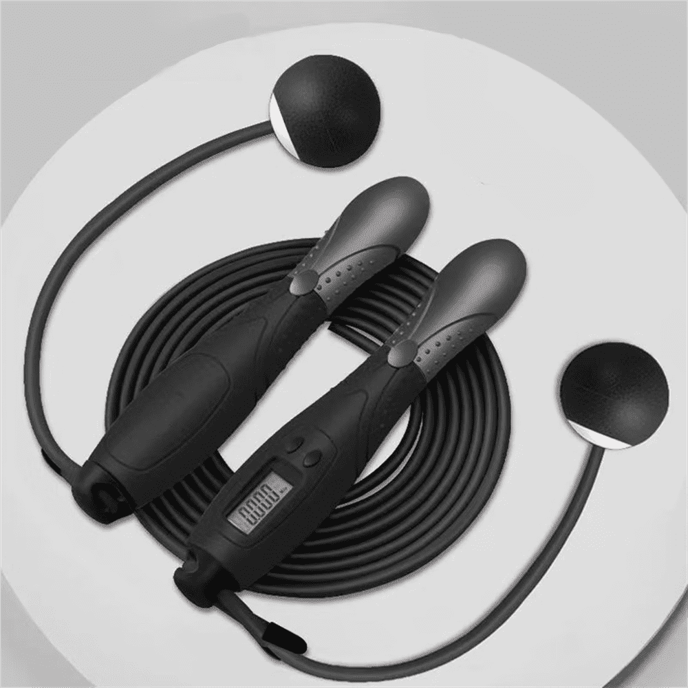 Weighted Cordless Jump Ropes with 2 Balls & Adjustable Length Bod Rope