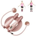 thumbnail image 1 of Weighted Cordless Jump Ropes with 2 Balls & Adjustable Length Bod Rope for kids Men Women,Speed Digital Counting Ropeless Skipping Rope with Calorie Counter for Indoor Fitness Workout Boxing Gym, 1 of 7