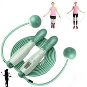 Weighted Cordless Jump Ropes with 2 Balls & Adjustable Length Bod Rope for kids Men Women,Speed Digital Counting Ropeles
