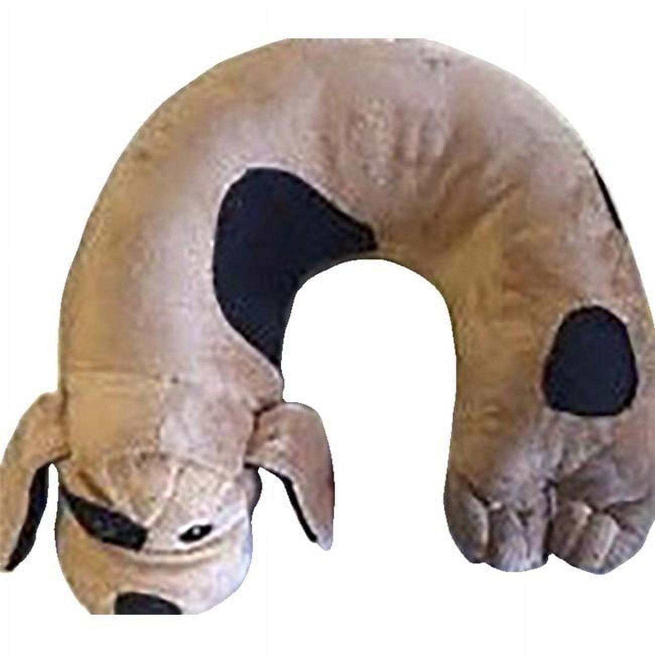 Weighted Dog Neck Pillow Tan & Black 3 lbs