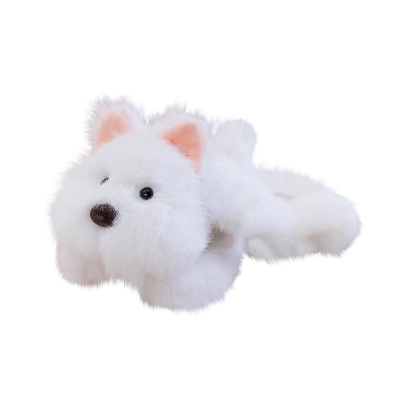 Weighted Dog Stuffed Animal Plush Toy, West Highland White Terrier Dog Plush, Cuddly Soft Plushie Pillow Gift for Kids & Adults