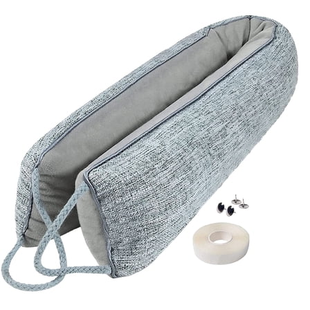 Weighted Door Draft Stopper,36 Inch Heavy-Duty Under Door Draft Stoppers Bottom Door Seal Noise And Air,Door Draft Stopper,Door Stoppers For Bottom Of Door,Easy Install,Door Draft,Dark Gray