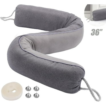 Weighted Door Draft Stopper 36inch, Heavy Duty Under Door Draft Blocker Bottom Door Seal Noise and Air, Door Guard Saving Energy