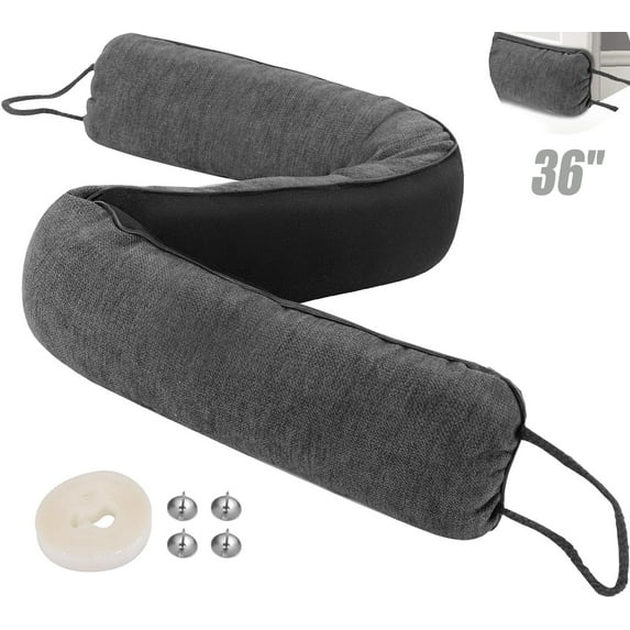 Weighted Door Draft Stopper 36inch, Heavy Duty Under Door Draft Blocker Bottom Door Seal Noise and Air, Door Guard Saving Energy