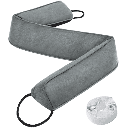 Weighted Door Draft Stopper for Front Door, Easy to Use Heavy 38 Inch Door Bottom Winter Cold Air Draft Blocker, for Exterior, Apartment, Back Door, Fits Door Gap Up to 3”, 2.2lb,Gray price history and forecast - Comfyanno