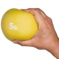 thumbnail image 1 of Weighted Exercise Toning Ball (Set of 2, Yellow, 5 lb) by Trademark Innovations, 1 of 2