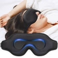 thumbnail image 1 of Weighted Eye Mask for Sleeping, 3D Contoured Sleep Mask Blackout with Adjustable Strap, Lash Extensions Sleeping Mask for Travel, Eye Cover Blindfold for Men Women (Black, 4.6oz), 1 of 6