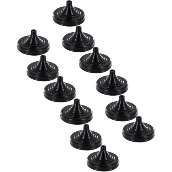 Weighted Hand Flag Base for One 4in x 6in Stick Flag - Black (12 PK)