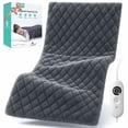 thumbnail image 1 of Weighted Heating Pad 17''x 33" XXXL Electric Heating Pad for Back Fatigue Relief, 5LBS with 6 Heat Settings 2H Auto-Off Heat Pad for Shoulder Arms Legs Cramps Washable, 1 of 9