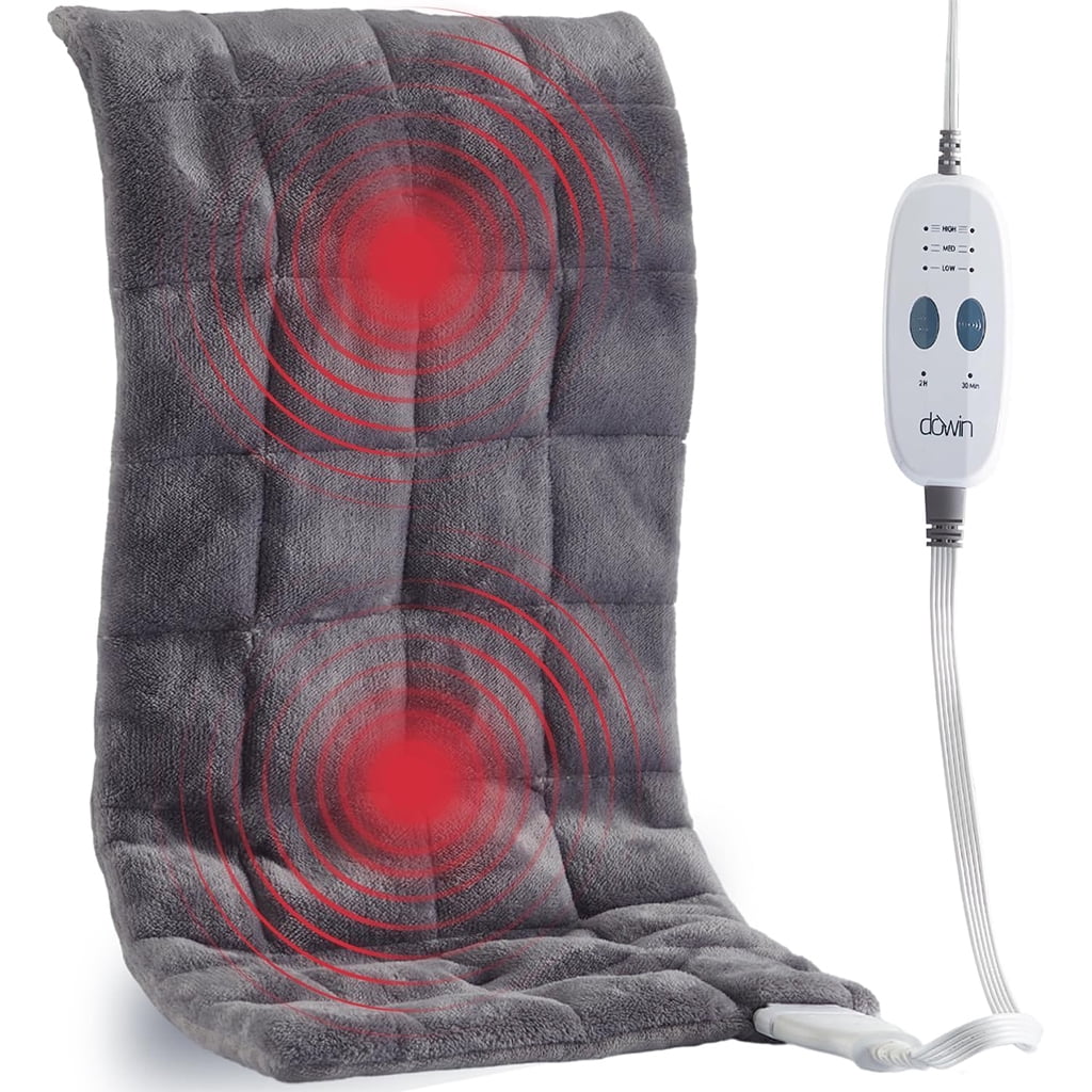 Weighted Heating Pad with Massage for Back Pain & Cramps Relief Neck