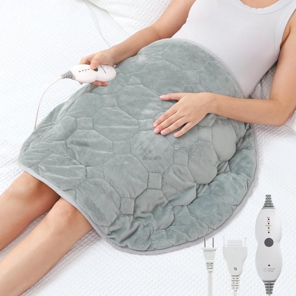 Weighted Heating Pad for Period , 7lbs XXXL Size(29x24) with Heat Technology, Heated Blankets for Adults, Deeper for , and