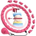 thumbnail image 1 of Weighted Hula Circle Hoops for Adults Weight Loss, Infinity Fitness Hoop Plus Size 47 Inch, 24 Detachable Links, Exercise Hoop Suitable for Women and Beginners, 1 of 6