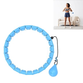 Weighted Hula Hoop 47 Inch 24 Detachable Links Infinity Exercise Ring for Adult Weight Loss