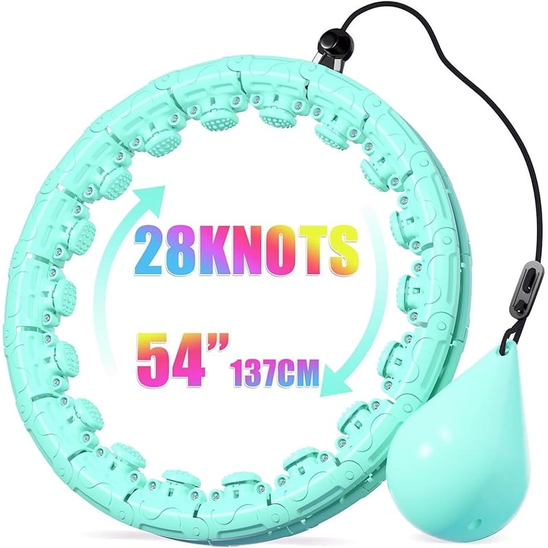 Weighted Hula Infinity Fitness Hoop for Adult Weight Loss, 2 in 1 Smart ...