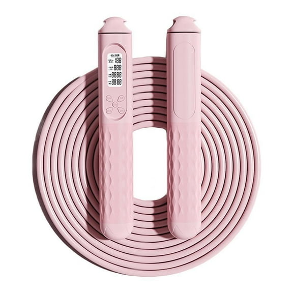 Weighted Jump Rope - 2-In-1 Fitness Rope With Smart Counter & Anti-Slip Handles