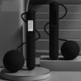 thumbnail image 1 of Weighted Jump Rope with Counter, Adjustable Length Skipping Rope for Adults Fitness Training, ABS Material Handles for Indoor and Outdoor Workout(Black), 1 of 2