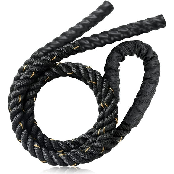 Weighted Jump Rope for Fitness - 9.8ft Heavy Battle Ropes for Exercise, 3LB Workout Rope for Women & Men, Skipping Rope For Gym Training, Home Workout
