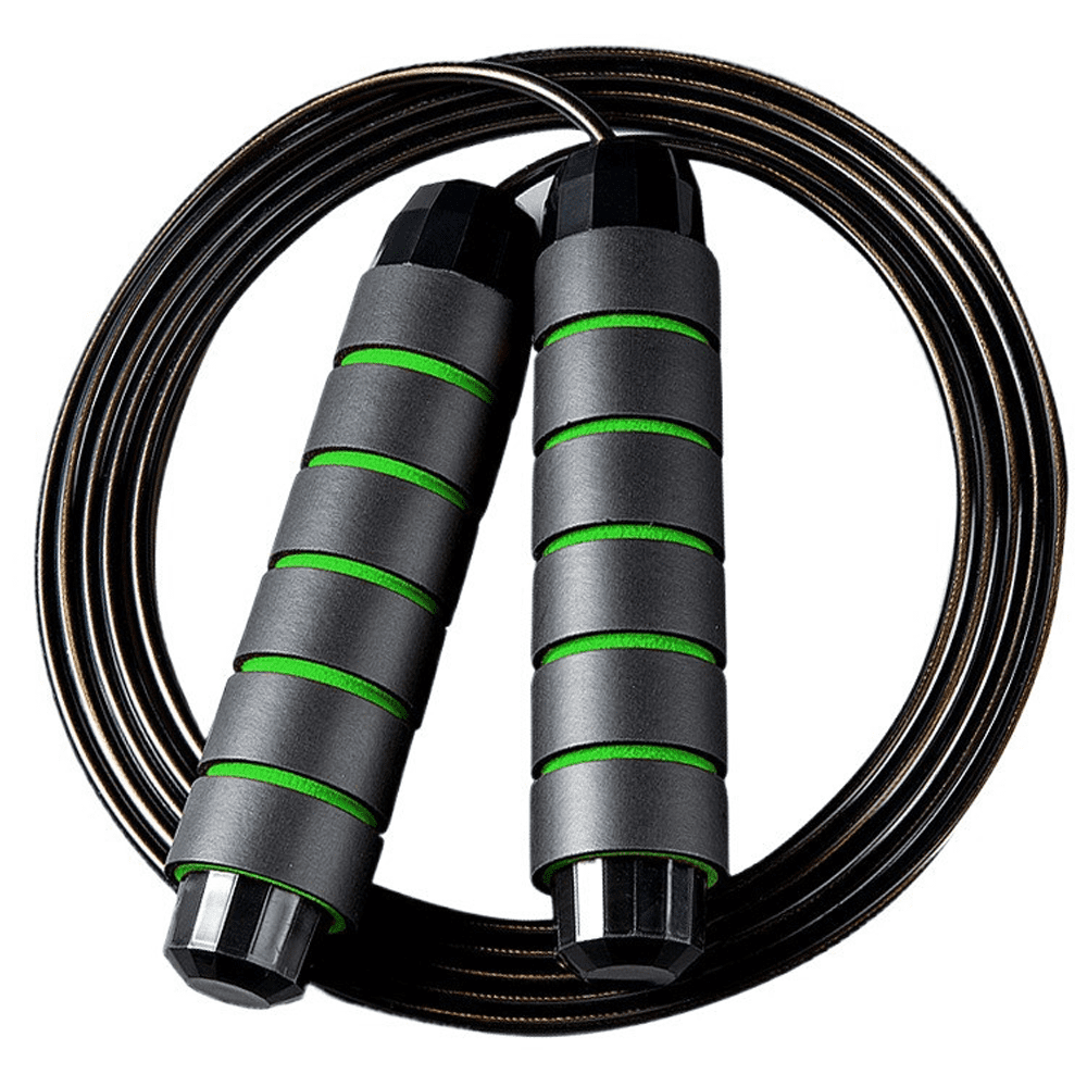 Weighted Jump Rope, Foam Handle Corded Fit Fat Burning Aerobic ...