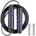 thumbnail image 1 of Weighted Jump Rope - For Fitness , Cardio, Boxing , Crossfit, Endurance Training, Jumping Exercise. - blue black, 1 of 5