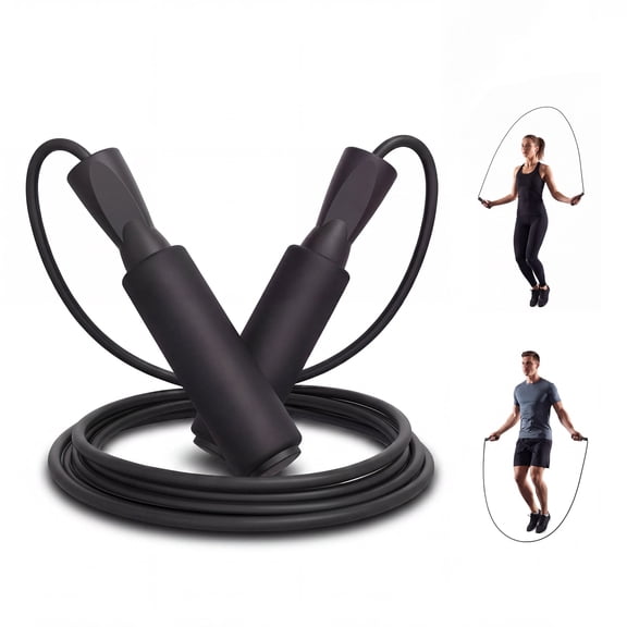 Jump Rope, Adjustable Jump Ropes Skipping Rope 2 Pack 110.24 in Tangle-Free Ball Bearings Home Gym Workout Women and Men