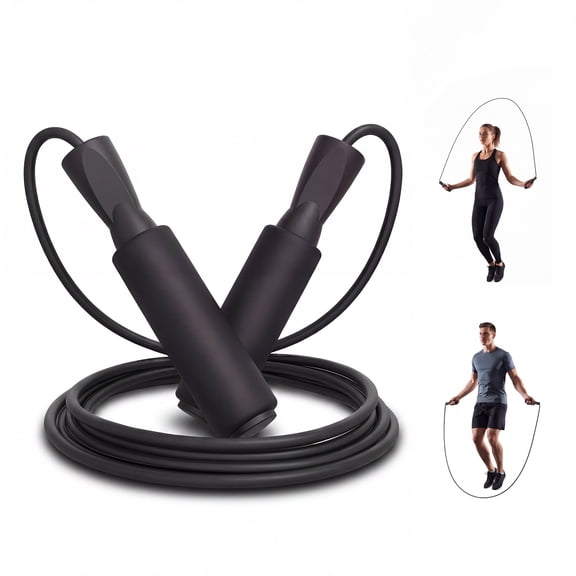 Jump Rope, Adjustable Jump Ropes Skipping Rope 2 Pack 110.24 in Tangle-Free Ball Bearings Home Gym Workout Women and Men