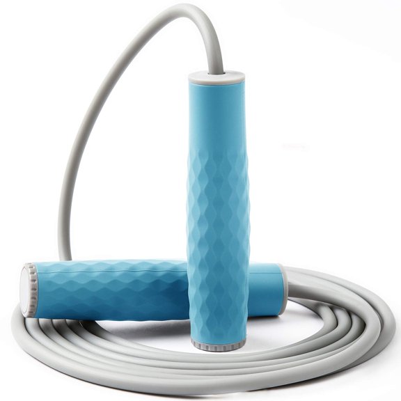Weighted Jump Rope Workout-1LB Professional Skipping Rope with Adjustable Length&Silicone Comfortable Grips,Heavy Jumpropes Adults Fitness Women Men Kids.