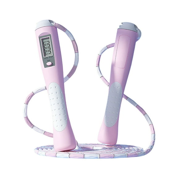 Weighted Jump Rope with Digital Counter - Professional Skipping Rope for Adults & Kids - Perfect for Home Gym, CrossFit, Boxing & Cardio Workouts