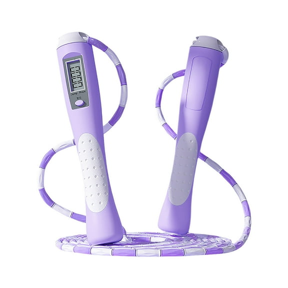 Weighted Jump Rope with Digital Counter - Professional Skipping Rope for Adults & Kids - Perfect for Home Gym, CrossFit, Boxing & Cardio Workouts