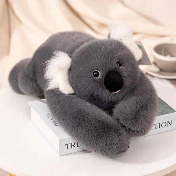 Weighted Koala Plush Pillow, Soft Stuffed Animal with Glass Beads in Arms for Anxiety Relief and Sleep Support, Cute Hugging Companion for Couch and Bed
