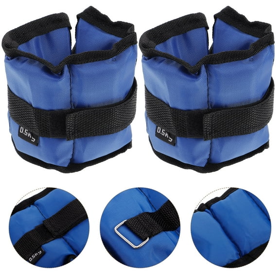 Beaupretty 2Pcs Adjustable Weighted Wristbands and Leg Straps Sandbag for Gym Pilates Workout