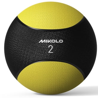 Workout Texture Philosophy Gym, Toning Ball, 2 LB, Yellow, Soft Weighted Mini Medicine ...
