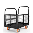 thumbnail image 1 of Weighted Platform Cart, Folding Platform Cart, 6-in-1 Multi-Purpose Cart for Grocery Stores, Laundromats, Garages, 1 of 7