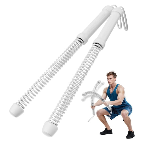 Weighted Ropeless Battle Ropes,Heavy Duty Portable Cordless Battle Ropes for Home Gym with Poster,Workout Exercise Rope for Strength Building,HIIT and Low-Impact Aerobic Training for Men & Women-2PCS