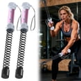 thumbnail image 1 of Weighted Ropeless Battle Ropes, Portable Cordless Battle Rope Set for Home Gym, Pink Rubber-Coated Strength Training Ropes for HIIT, Low-Impact Cardio & Full Body Workout for Men & Women, 1 of 8