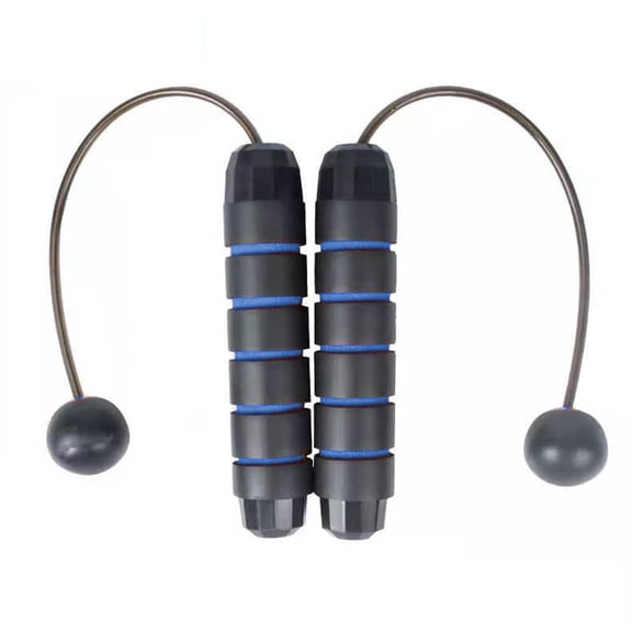 Weighted Ropeless Jump Rope ,For Workout Fitness Weight Lost Adult Kids Exercise Beginners - blue300g
