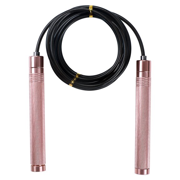 Weighted-Skipping Ropes for Cardio, Endurance Training, Fitness, Jumping Exercise,Adjustable Length - gold