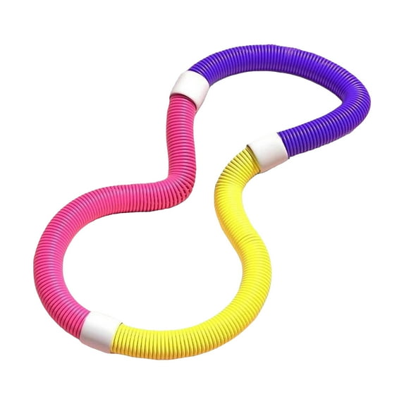 Weighted Soft Spring Hula Hoop for Adults 3.3lb Foldable Fitness Portable Slimming Exercise Equipment