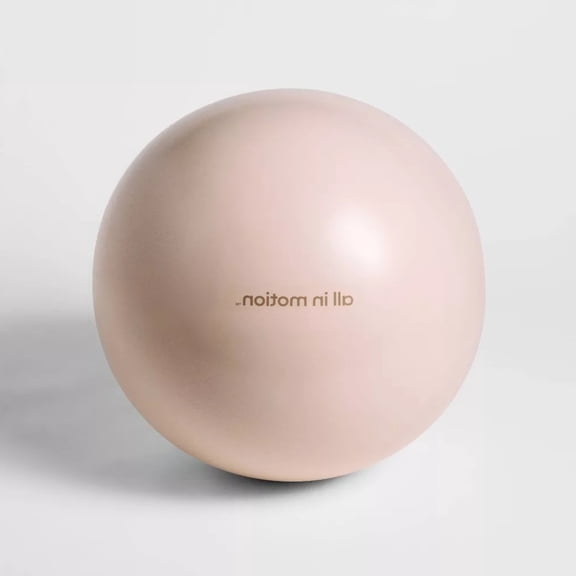 Weighted Stability Exercise Ball - Cream 55cm PVC, 300lb Capacity