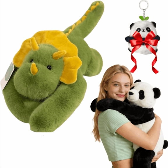 Weighted Stuffed Animal, Soft Huggable Plushie with Extra-Long Hugging Arms, Weighted Plush Pillow for Home Office Travel, Panda Sloth Bear Koala Raccoon Dinosaur Plush