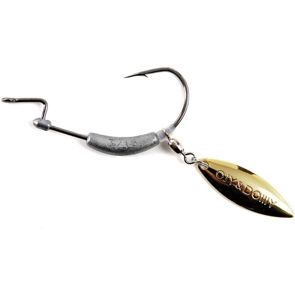Weighted Swimbait Hooks with Molded Keeper, Equipped with Weedless EWG Worm Fishing Hooks 2/0 3/0 4/0 5/0 1/16 1/8 3/16 1/4oz (15 PCs)