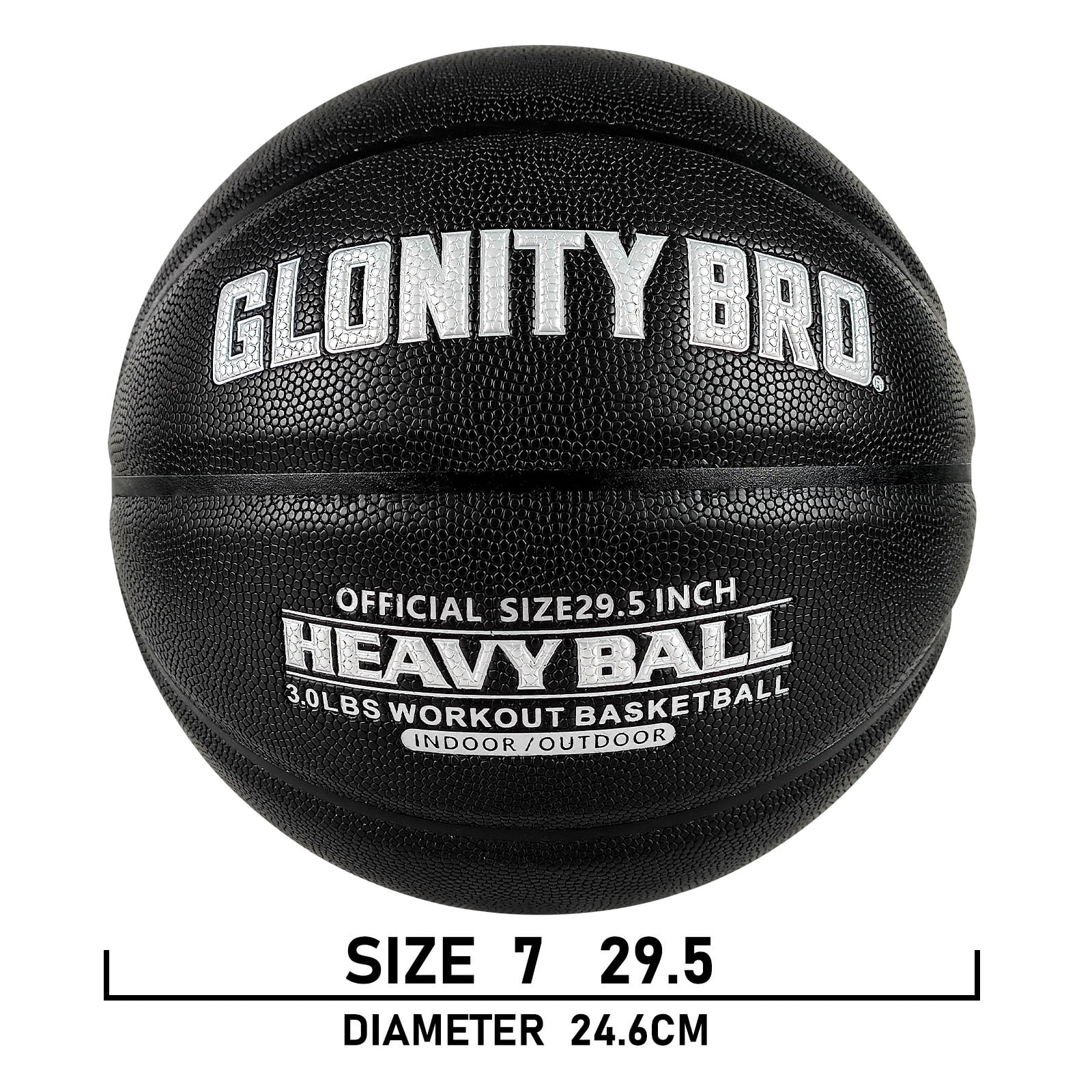 Weighted Training Basketball 3/2.2LBS Indoor And Outdoor High Quality Composite Basketball For Improve Dribbling Passing Purple