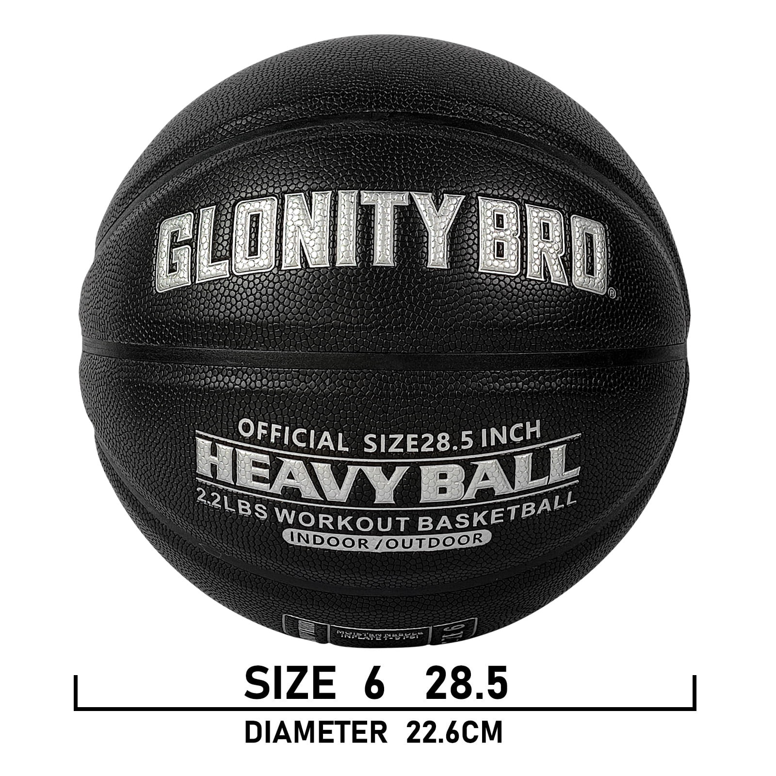 Weighted Training Basketball 3/2.2LBS Indoor And Outdoor High Quality Composite Basketball For Improve Dribbling Passing Purple