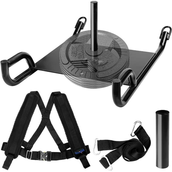 Weighted Training Pull Sled With Vest