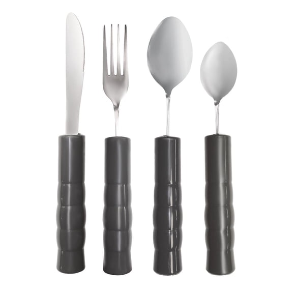Weighted Utensil Set with Solid Plastic Handles