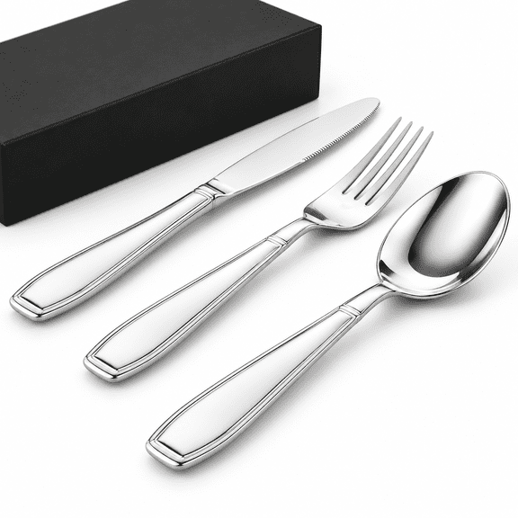 Weighted Utensils For Hand Tremors - Weak Grip & Handicapped Stainless Steel Eat Independently
