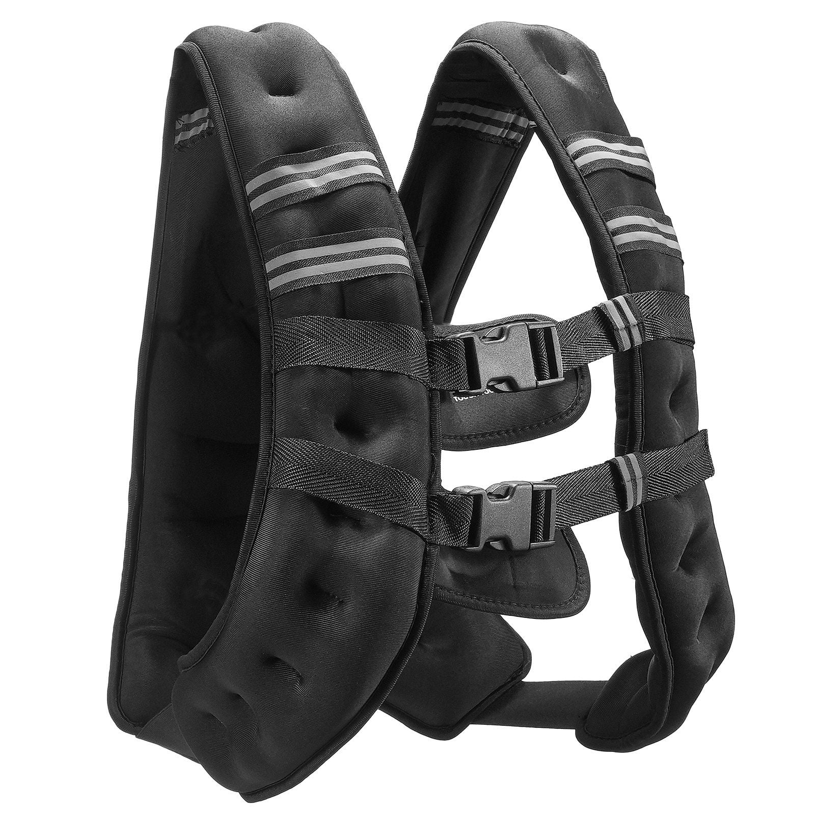 Weighted Vest 20 lbs Adjustable Reflective Stripe for Men Women Strength Training Running Fitness Weight Loss