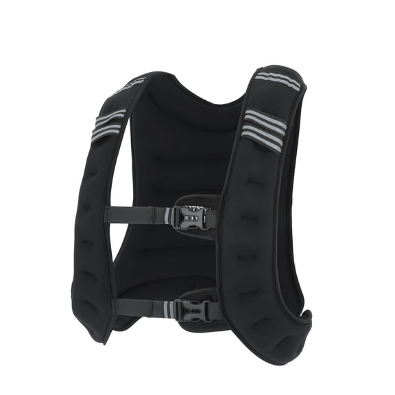 Weighted Vest, 20lb Workout Weight Vest with Reflective Stripe for Strength Training, Running, Weightlifting, Fitness, Muscle Building, and Weight Loss, Soft, Slim Design with Weights Included