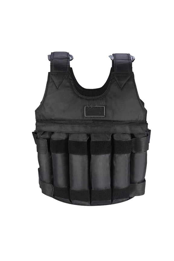 Weighted Vest,50KG Weight Jacket Exercise Weightloading Training Waistcoat for Boxing Workout Fitness Running Weightlifting Training Powerlifting (Not Include Load-Bearing Material)