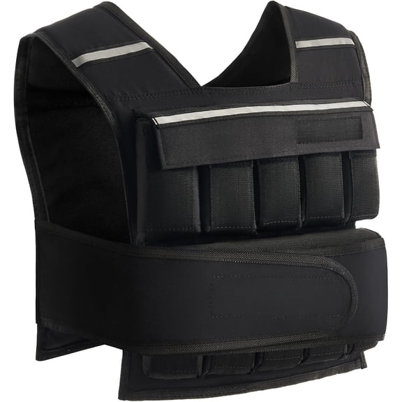Weighted Vest, 60lb Vest Adjustable Weights for Exercise, Weight Vest for Men, Workout Vest for Home Workouts Cardio Strength Training Weight Loss