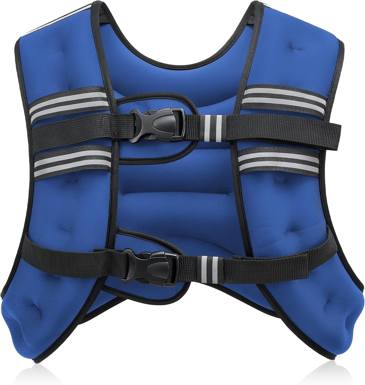 Weighted Vest, 6lb/8lb/12lb/16lb/20lb/25lb/30lb Weight Vest with Reflective Stripe for Workout, Strength Training, Running, Fitness, Muscle Building, Weight Loss, Weightlifting